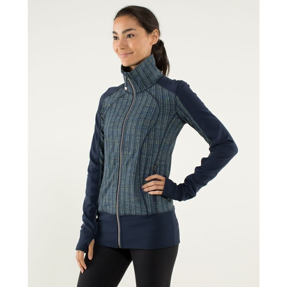 Lululemon Women’s Nice Asana Jacket in Ziggy Wee August Inkwell / Inkwell
